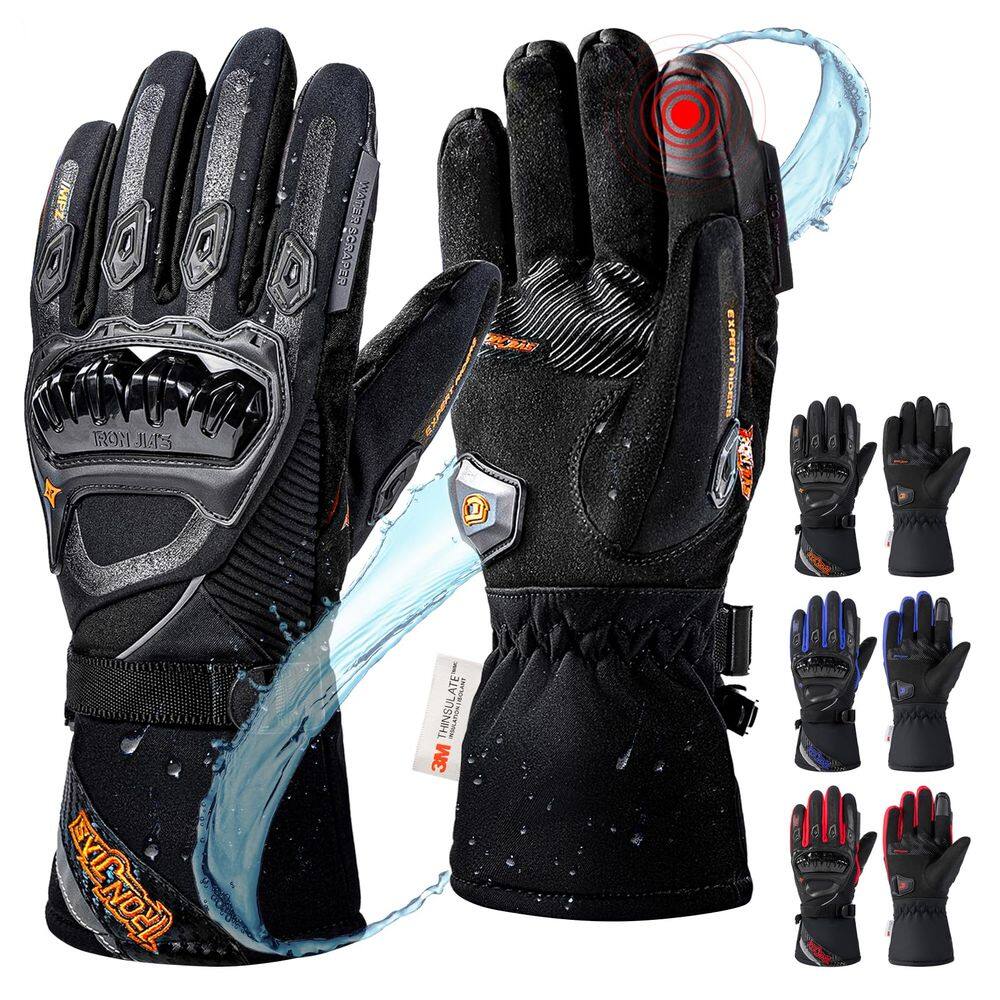 Luvas de motocicleta IRON JIA`S Winter Waterproof Windproof M
