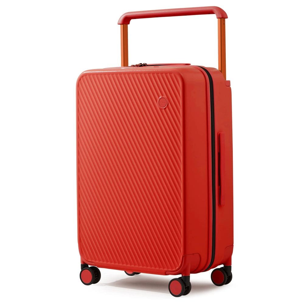 Bagagem de mão mixi Airline aprovada pela companhia aérea de 51 cm, capa dura, vermelha