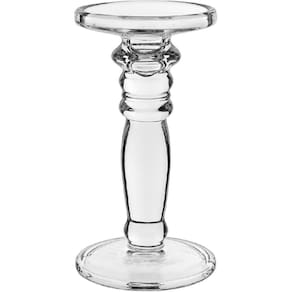 CASTIÇAL DECORATIVO ENFEITE CASA HOME&CO ECO CRYSTAL 20x11x11cm TRANSPARENTE