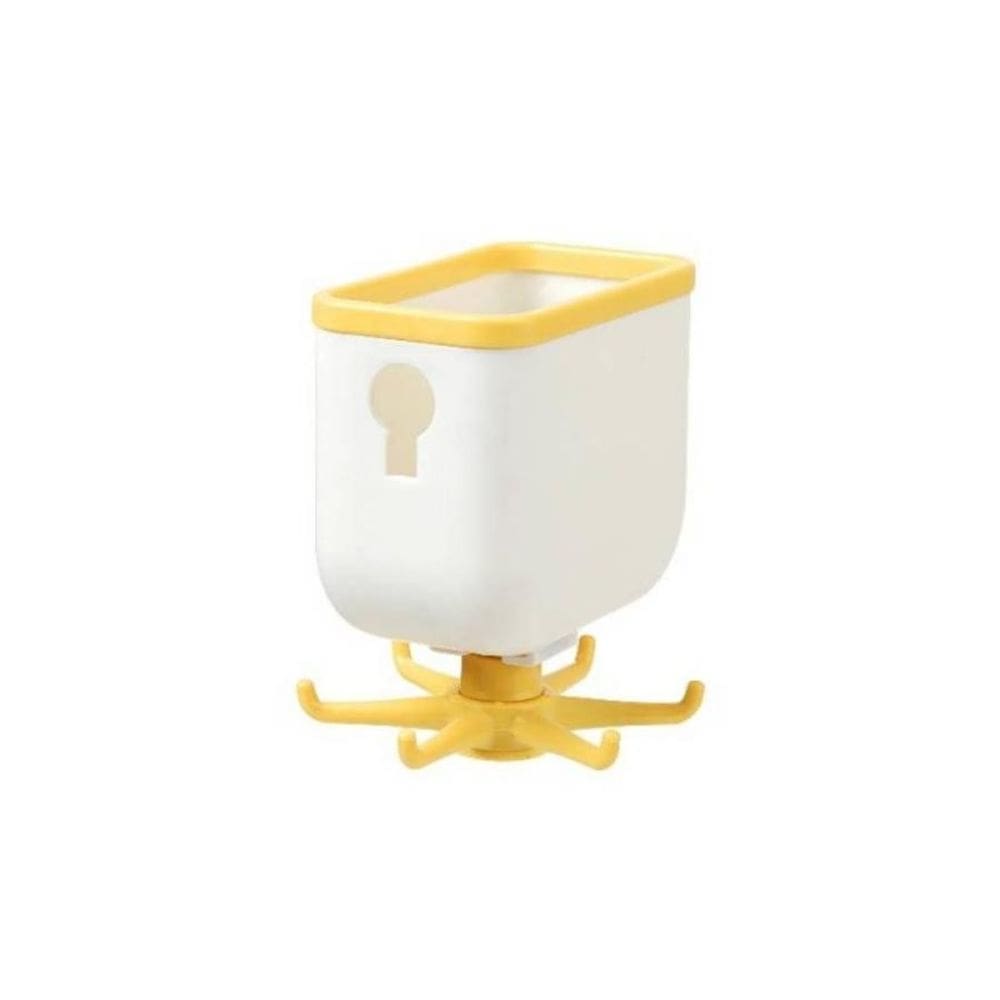 Suporte Organizador Utensílios Gancho Giratório Amarelo