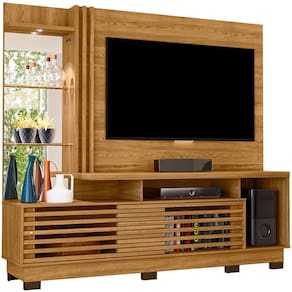 Estante Home Theater c/ Pés para Tv 60 Polegadas Paula