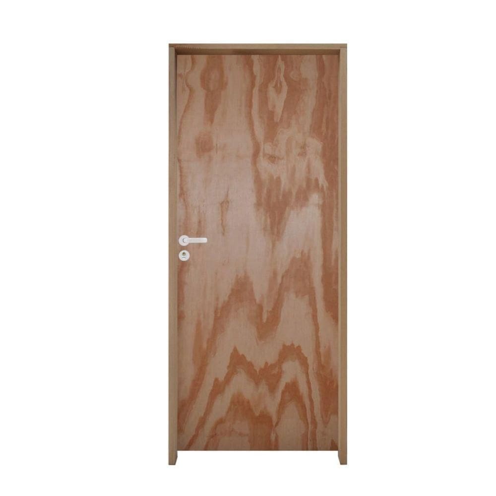 Porta Lisa Mescla Batente Ecológico 14 Cm Fechadura Externa Cromada 82 X 2.10 Direito - Hale