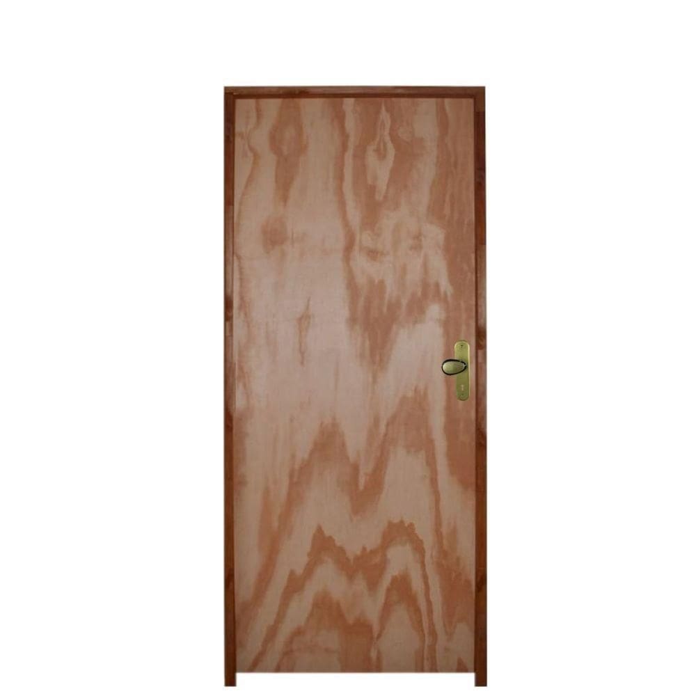 Kit Porta Lisa Mescla 60 X 210 Batente Misto 11cm Fechadura Interna Lado Esquerdo - Hale
