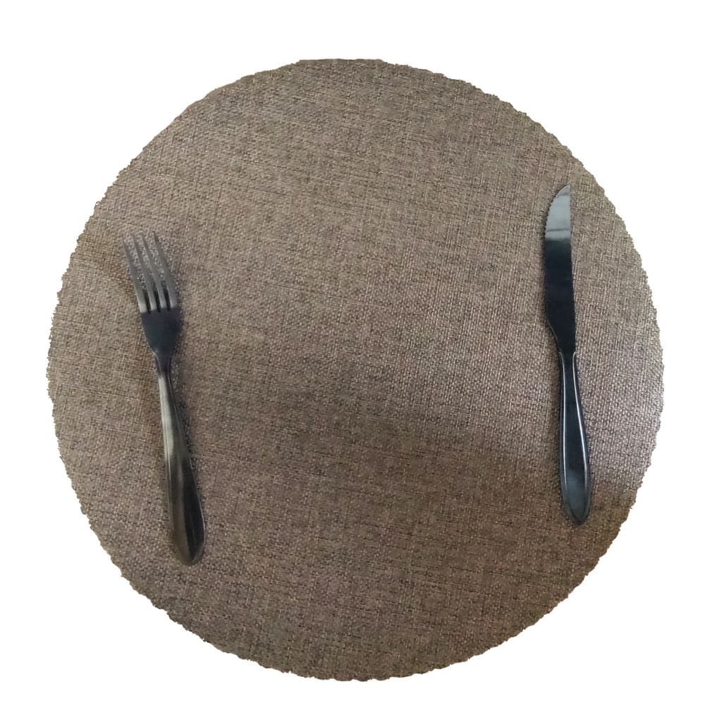 Jogo Americano Mesa Posta de Tecido Redondo Linha Luxo Tamanho Grande