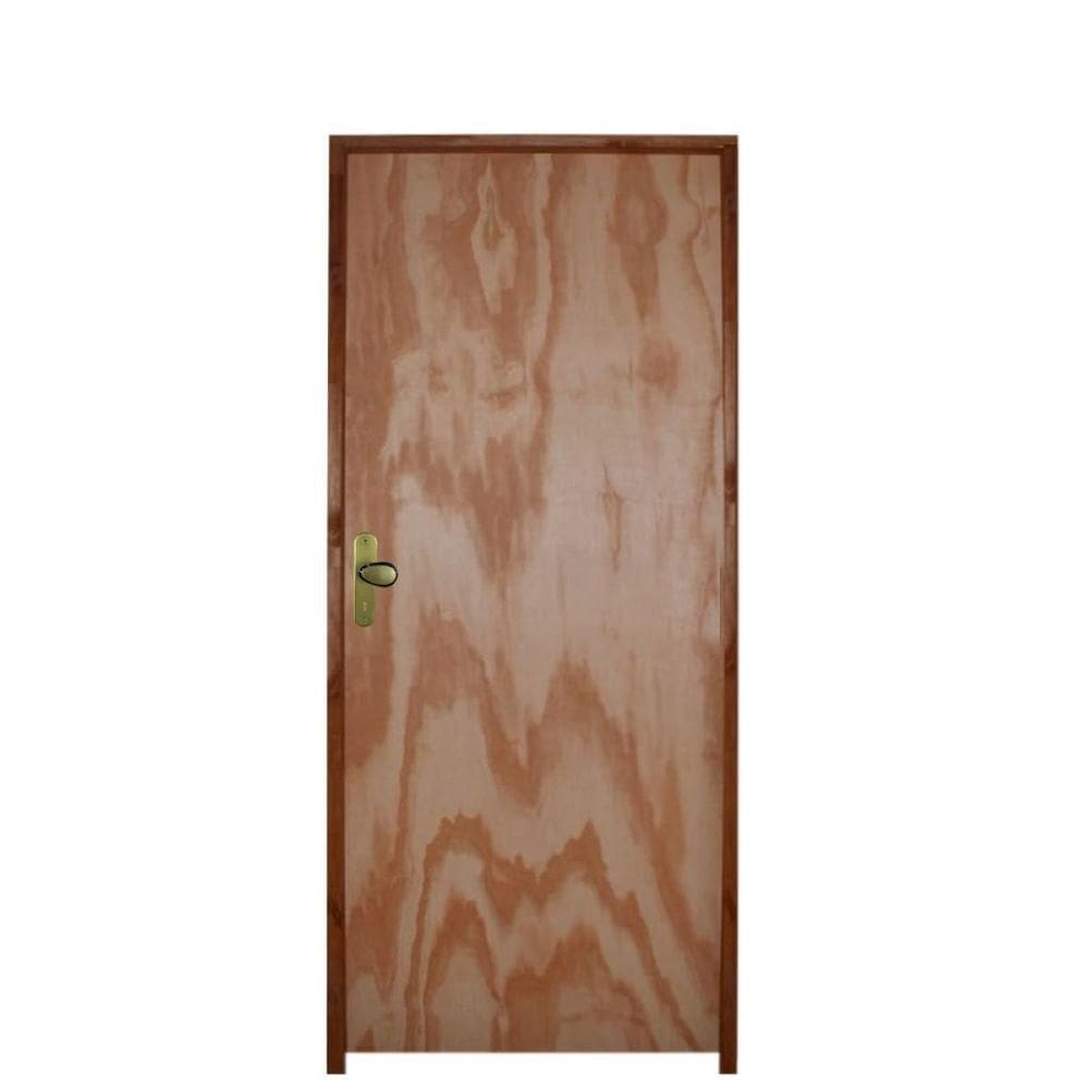 Kit Porta Lisa Mescla 60 X 210 Batente Misto 11cm Fechadura Interna Lado Direito - Hale