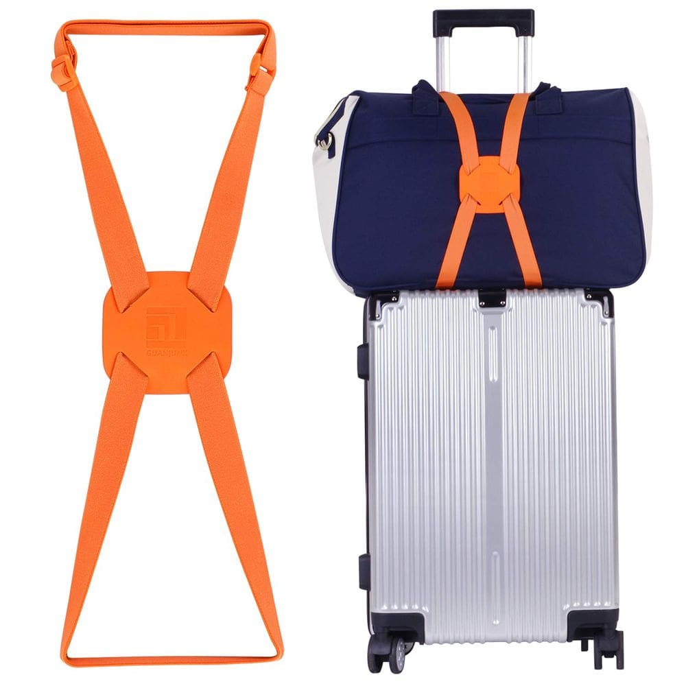 Bolsa de alças de bagagem Bungees GUANJUNX para adicionar uma bolsa laranja