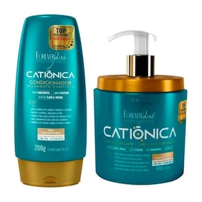 Kit Condicionador 200g e Mascara Catiônica 450g Forever Liss