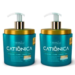 Kit 02 Mascaras Capilar Catiônica 450G Forever Liss
