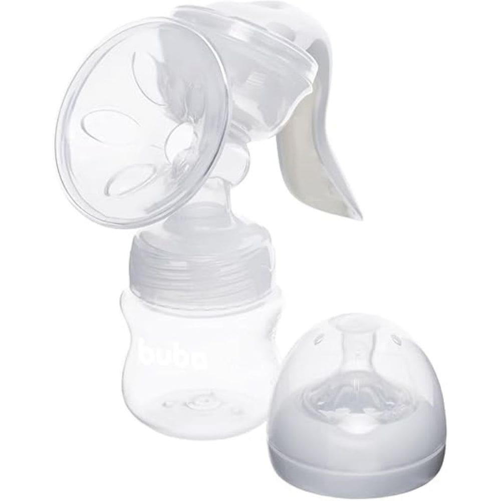 Extrator de Leite Materno Manual Mamadeira Easy Flow 120ml Silicone Buba