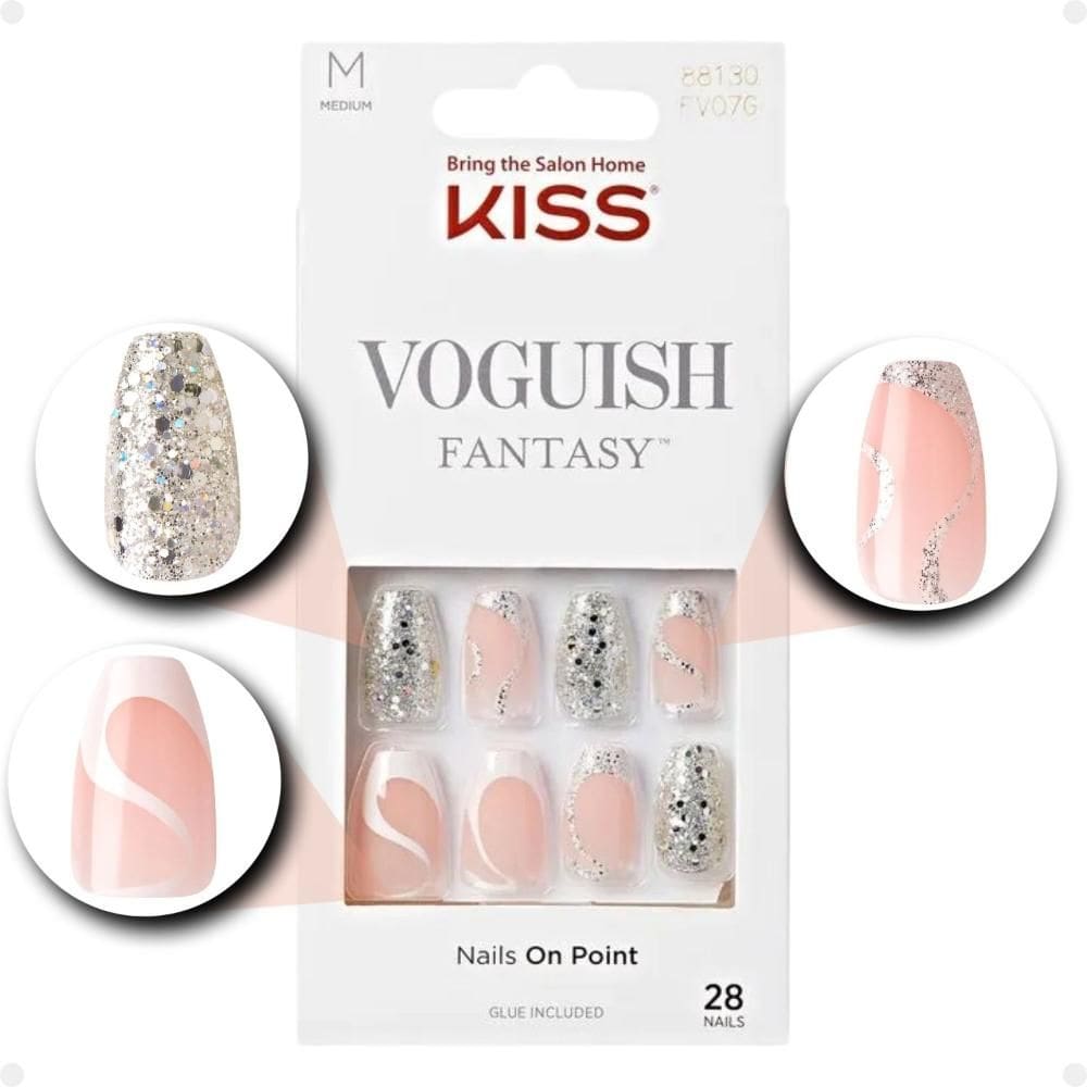Unhas Postiças Média Kiss Ny Voguish Fantasy Celebration Fv300b