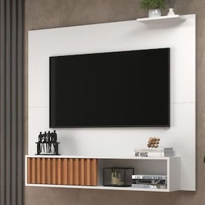Painel Ripado para TV até 55 Polegadas 1 Porta Tucson J Carvalho