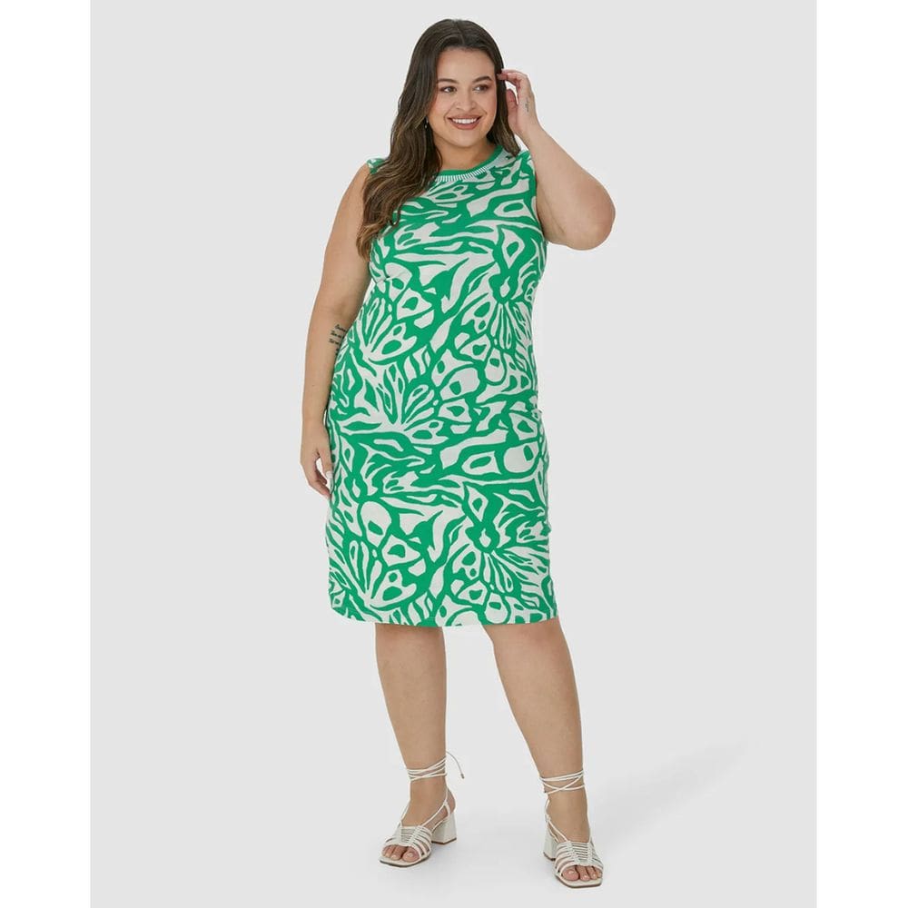 Vestido Curto Regata Estampado Plus Size Malwee Ref. 123935