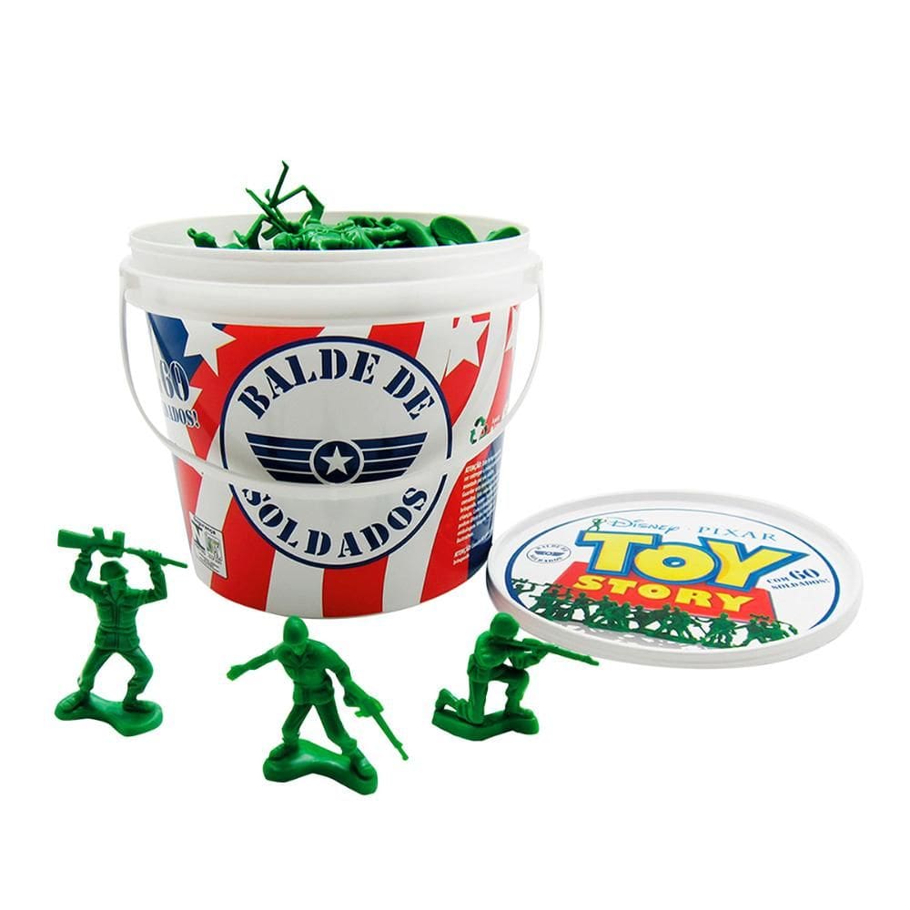 Balde de Soldadinhos Toy Story Disney - Toyng