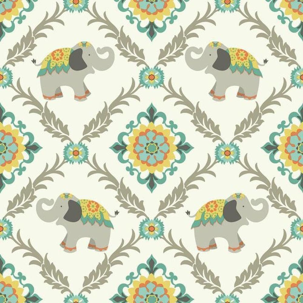 Papel De Parede Waverly Kids Bollywood Wk6708 - Rolo 10m X 0,52m