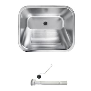 Tanque Lavanderia Aço Inox 201 Belcca 50x45cm Com Válvula E Sifão - TL201-01