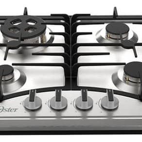 Cooktop A Gas Semiprofissional Inox 4 Bocas 51x59cm - Oster