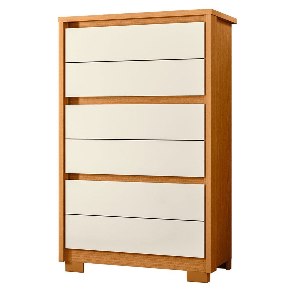 Cômoda para Quarto 6 Gavetas MDP Duo