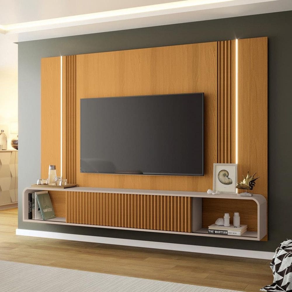 Painel para TV até 85 Polegadas 2 Portas Led HB Móveis