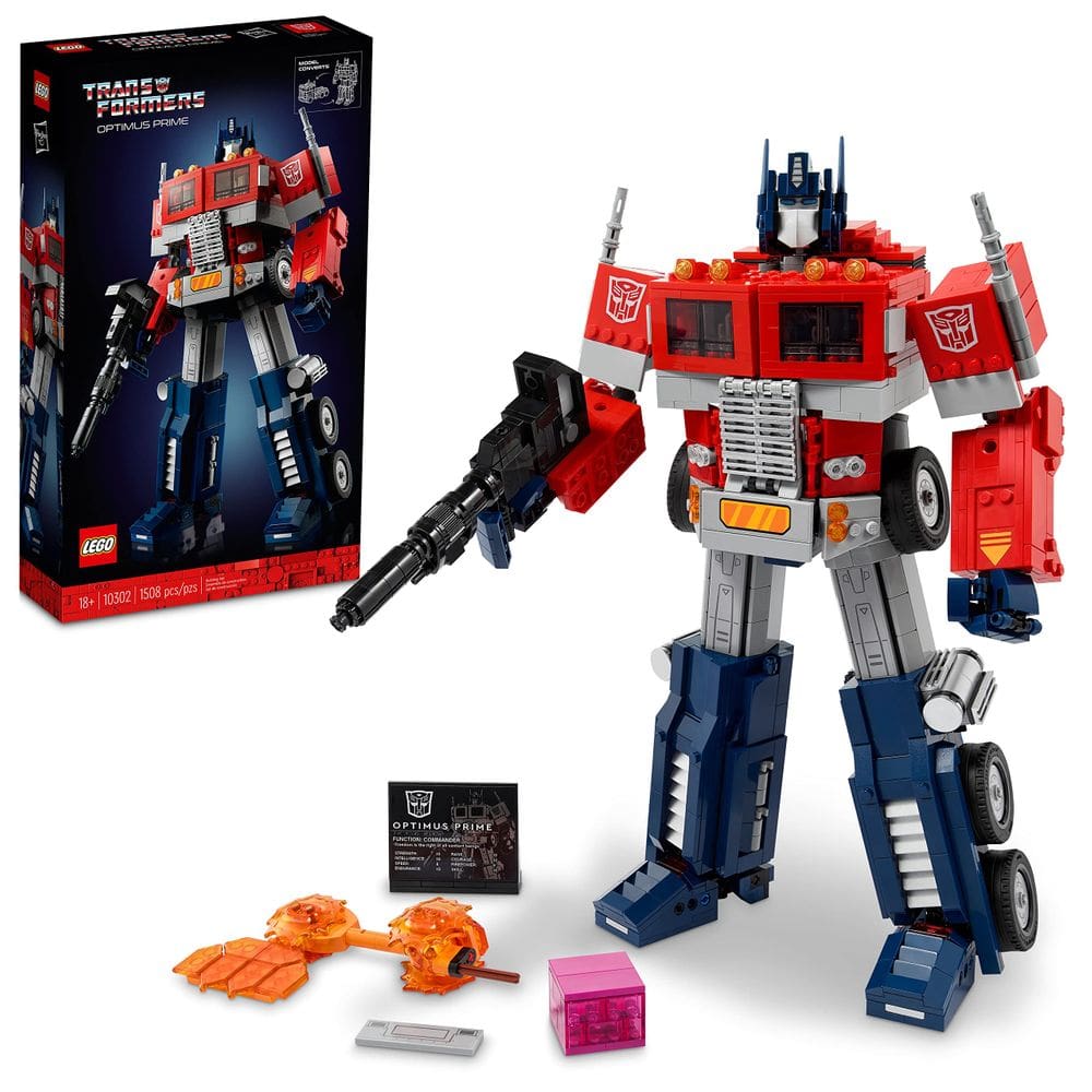 Kit de construção LEGO Icons Optimus Prime 10302 Transformers