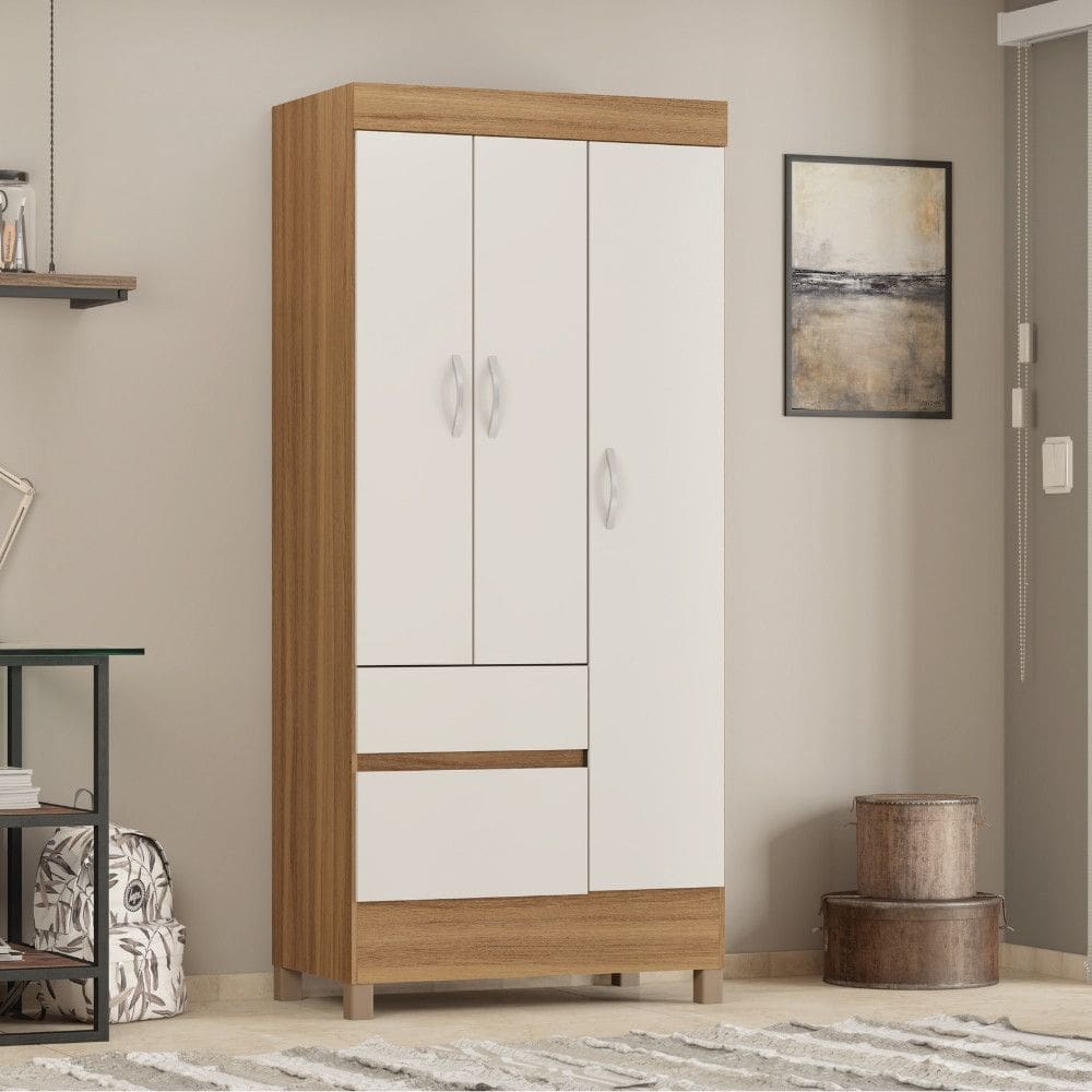Guarda Roupa 3 Portas 2 Gavetas Demóbile