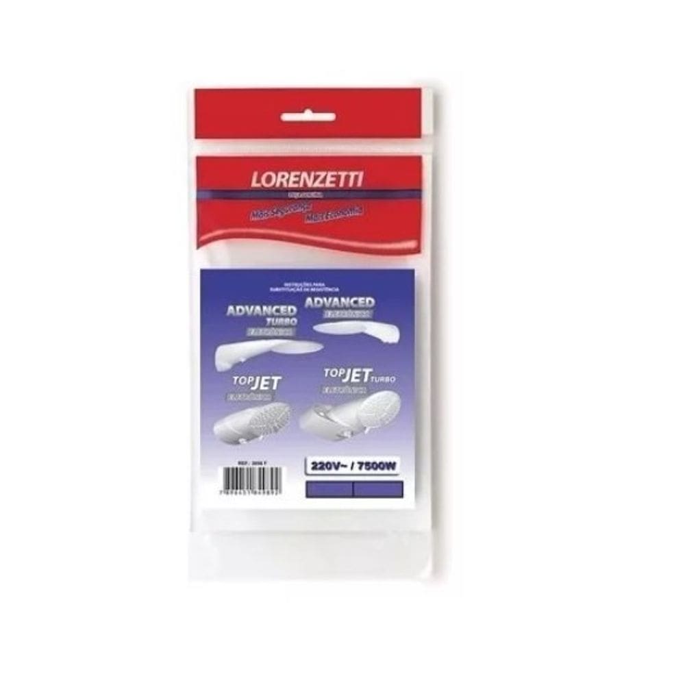 Resistência Lorenzetti Advanced - Turbo - Top Jet 220v 7500W