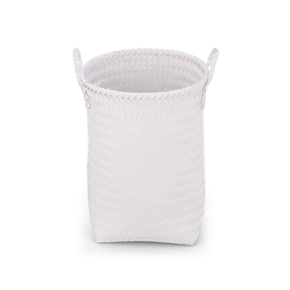 Cesto Tramado Alto Com Alças 40Cm De Plástico - Oikos