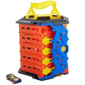 Conjunto de pistas Hot Wheels Roll Out Raceway com 1 carro para crianças a partir de 4 anos