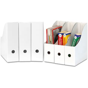Caixa organizadora de porta-arquivos para revistas Simple Houseware White x6