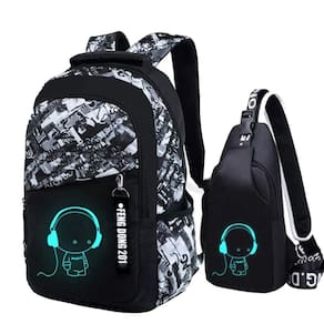 Mochila escolar Asge para meninos e adolescentes, bolsa grande de nylon