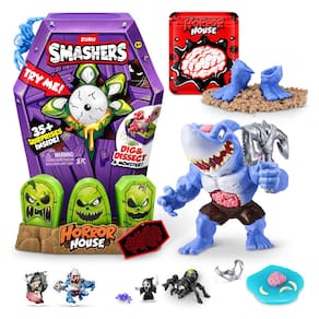 Brinquedo interativo ZURU SMASHERS Mega Horror House Blue Kids