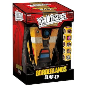 Yahtzee Game USApoly Borderlands CL4P-TP com copo colecionável