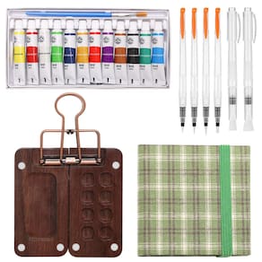 Kit de viagem Paint Palette Mini conjunto de aquarela Boyistar