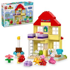 Conjunto de brinquedos LEGO DUPLO Peppa Pig Birthday House 10433 com 3 bonecos
