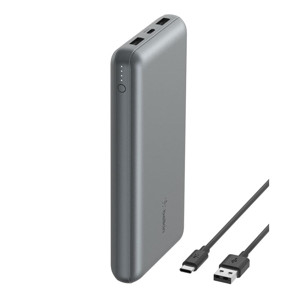 Banco de potência Belkin BoostCharge 20.000 mAh USB-C cinza