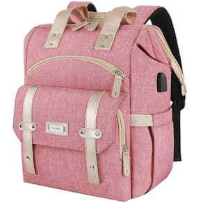 Mochila FALANKO para mulheres Wide Open Work 15.6 para laptop rosa