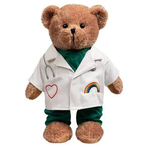 Ursinho de pelúcia de pelúcia HollyHome Doctor Bear 40 cm
