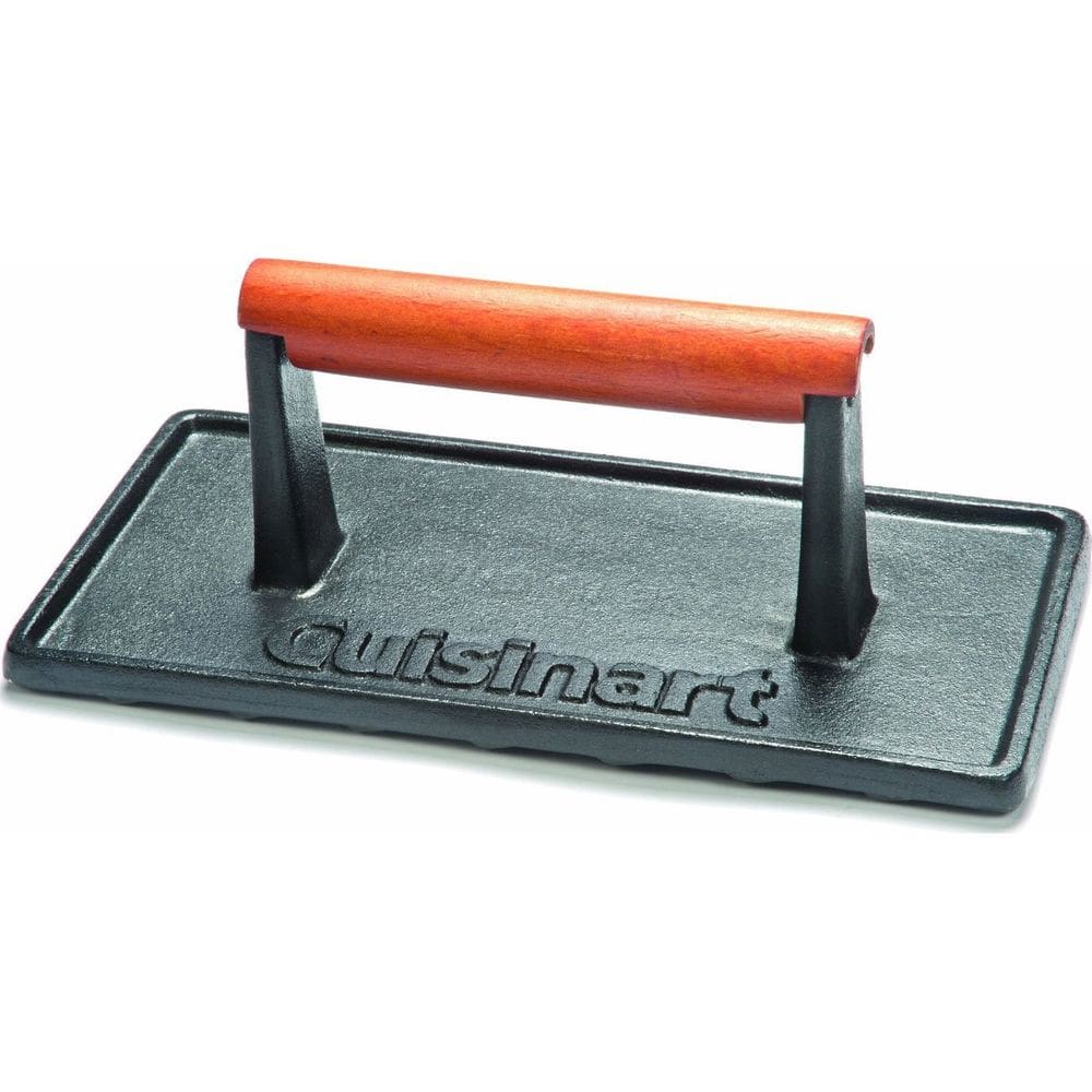 Prensa para grelhar Cuisinart CGPR-221 Cabo de madeira de ferro fundido 1 kg
