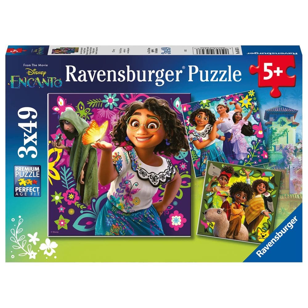Quebra-cabeça Ravensburger Disney Encanto 3x49 peças para crianças