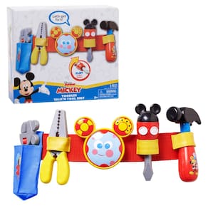 Cinto de ferramentas Disney Mickey Toodles Talk`n com acessórios para crianças a partir de 3 anos
