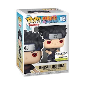 Boneco de ação Funko Pop! Animação Naruto Shippuden Shisui Uchiha com Kunai 12 cm Glow in The Dark Exclusive Amazon