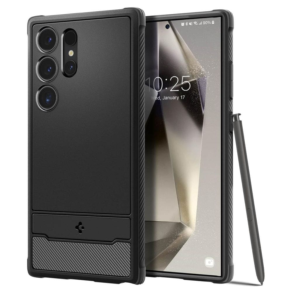 Capa Spigen Rugged Armor para Galaxy S24 Ultra Matte Black