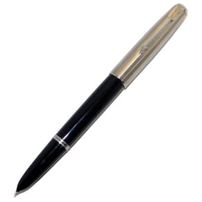 Caneta Tinteiro Parker 51 Usa Demi Size Preta Pena Ouro 14K