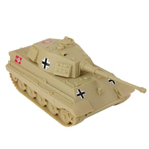 Tanque BMC WW2 German King Tiger Tan 1:32 para homens do exército de plástico