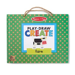 Kit de desenho e ímã Melissa & Doug Natural Play Farm