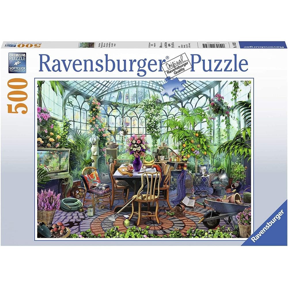 Quebra-cabeça Ravensburger Greenhouse Morning 500 peças