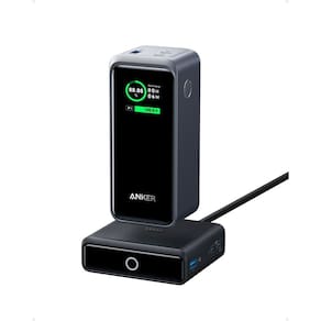 Banco de potência Anker Prime 200W 20.000mAh com base de carregador de 100W