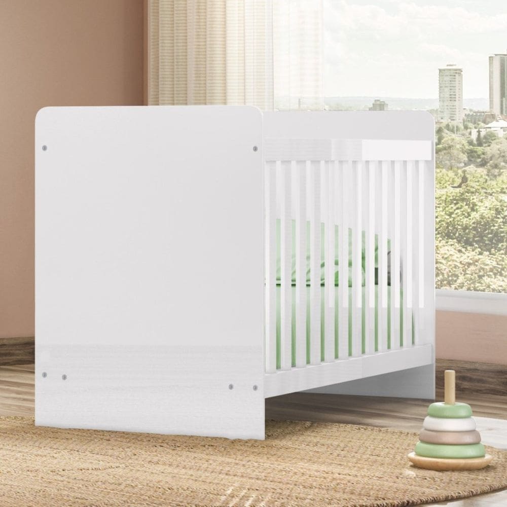 Berço Mini-cama 2 em 1 - Labirinto - Branco
