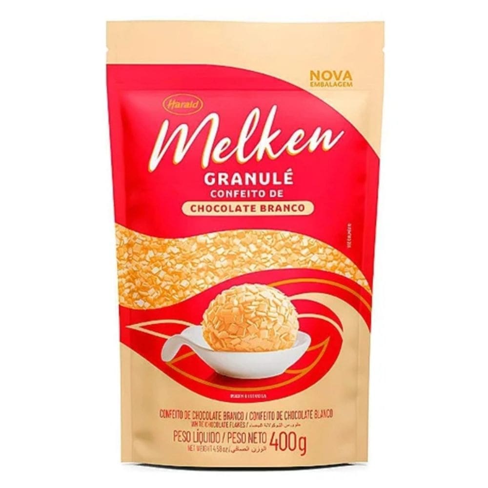 Melken Granule Chocolate Branco 400grs Harald