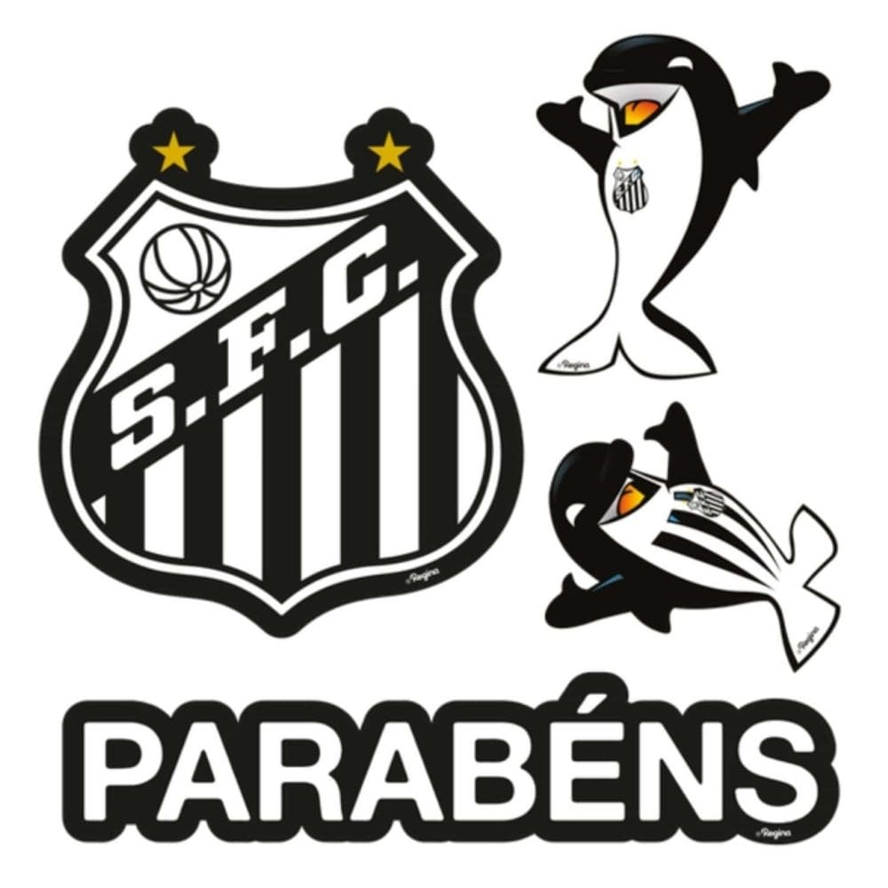 Decoração De Bolo Do Santos Regina 4un