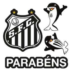 Decoração De Bolo Do Santos Regina 4un